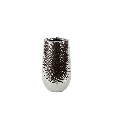 URBAN TRENDS COLLECTION Ceramic Vase-Silver 11400